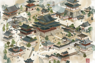 Japanese feudal city