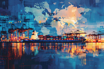 The evolution of international trade in our interconnected world. Witness how digital platforms and innovative logistics transform cross-border commerce, reshaping economic relationships worldwide