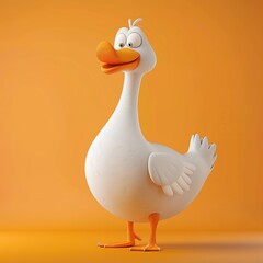 Wall Mural - Cute Goose Cartoon