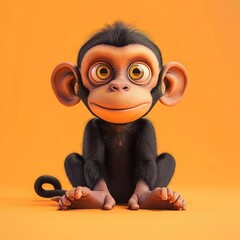 Canvas Print - Cute Monkey