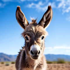 Canvas Print - baby donkey