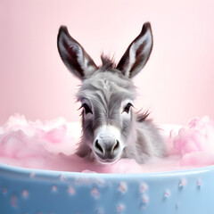 Canvas Print - baby donkey