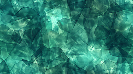 Aufkleber - Energetic wavy green lines on abstract background, conveying a sense of movement and vitality