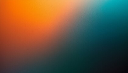 Dark Vibrance: Grainy Orange, Blue, and Teal Gradient Background