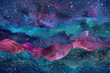 Wall Mural - background with stars
