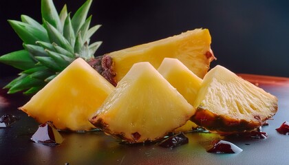 pineapple on a plate