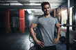 © peopleimages.com - Man, portrait and happy in gym for fitness, bodybuilding and personal training for health or muscle strength. Male person, sports athlete and proud for active living, exercise and cardio workout.