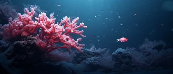 Coral Material Structure Background - Generative AI