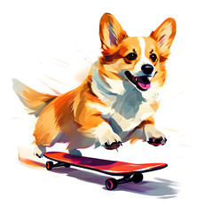 Sticker - corgi