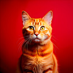 Canvas Print - red cat