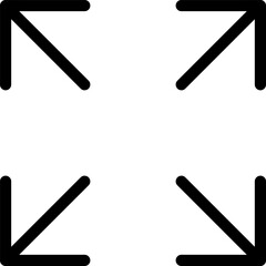 Poster - Full screen vector icon. Full screen and exit full screen icon. Scalability arrow mark icons in flat style for web, UI or mobile app. Vector illustration.