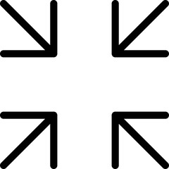 Poster - Full screen vector icon. Full screen and exit full screen icon. Scalability arrow mark icons in flat style for web, UI or mobile app. Vector illustration.