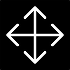 Poster - Full screen vector icon. Full screen and exit full screen icon. Scalability arrow mark icons in flat style for web, UI or mobile app. Vector illustration.