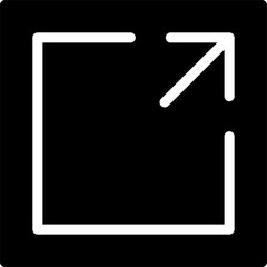 Poster - Full screen vector icon. Full screen and exit full screen icon. Scalability arrow mark icons in flat style for web, UI or mobile app. Vector illustration.
