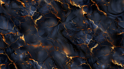 Aufkleber - Abstract black and gold marble texture background creating luxurious and elegant atmosphere