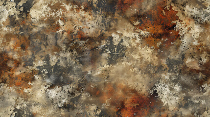Poster - Vintage and industrial feel: abstract grunge background with textured surface, rust, and cracks