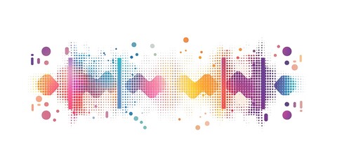 Poster - The design includes bold outlines, flat colors, simple shapes, a large triangle shape at one end and two arrows pointing to it on both sides, a diamond-shaped area between them