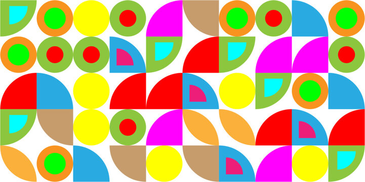 Abstract background pattern design with colorful geometric shapes. Vector illustration.