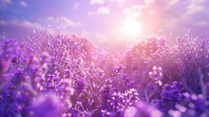 Canvas Print - lavender in the sun