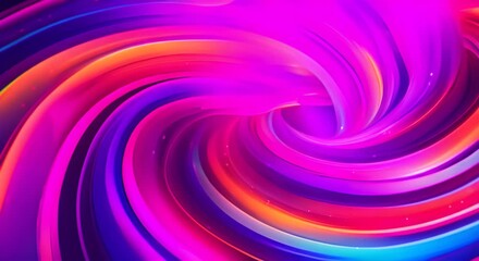 Wall Mural - Abstract colorful swirling lights vibrant and energetic design concept 4k animation