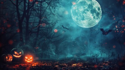 Canvas Print - Macabre Vampire Halloween Wallpaper with Ominous,Eerie,and Foreboding Atmosphere and Copy Space for Text Overlay - Macabre Vampire Halloween Wallpaper with Ominous,Eerie,and Foreboding Atmosphere and 