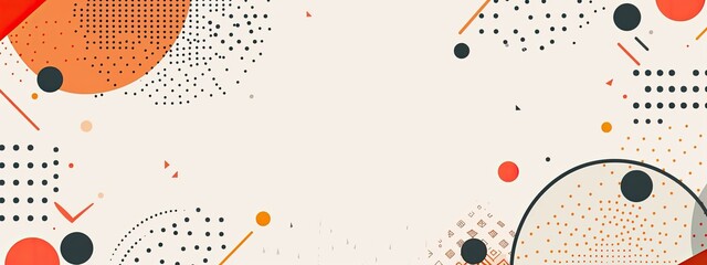 Poster - Abstract geometric white background in a flat graphic style . Modern white background. white banner