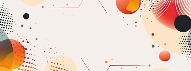Poster - Abstract geometric white background in a flat graphic style . Modern white background. white banner