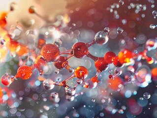 Catalyst reaction with molecule UHD wallpaper