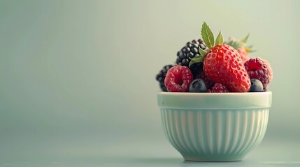 Sticker - strawberries in a bowl