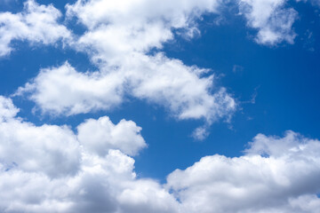 Wall Mural - Blue sky with white clouds for background