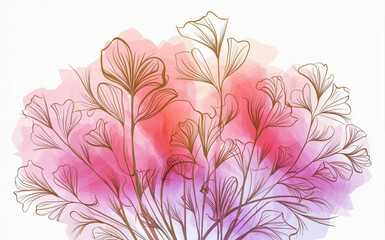 Poster - ABSTRACT FLOWER BACKGROUND