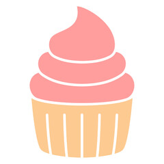 Wall Mural - illustration of cupcake