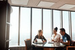 © ReeseArcurs/peopleimages.com - Contract, financial advisor or couple at table in meeting for insurance, policy update or paper in office. Broker, negotiation or consultation with people for investment, future plan or budget review