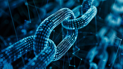 Digital Representation of Blockchain Technology with Connected Chains