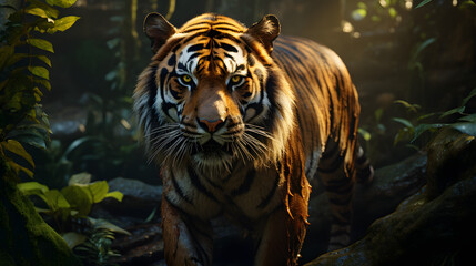 Wall Mural - Tiger In Nature Realistic