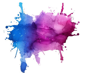 Wall Mural - colorful watercolor splatter stain texture background design.Generative AI.