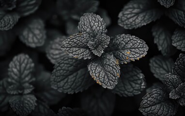 water drops on leaf