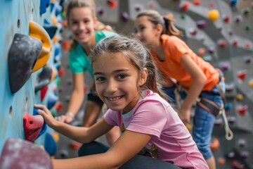 Children Climbing at Indoor Gym While Parents Cheer and Encourage - Active Family Fun