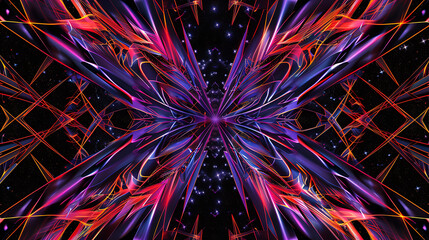 Wall Mural - crimson surge: abstract energy flow in red, white, and black