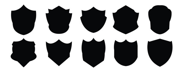 Shield icon set. Shields. Protect shield security vector. Shield security vector. Collection of security shield icons. Security s Hield symbols. Vector illustration in eps 10.
