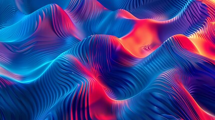 Poster - Vibrant Blue And Red Abstract Noise Pattern Seamless Background