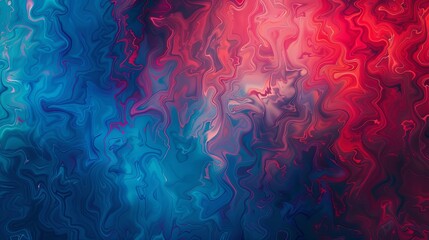 Poster - Abstract Seamless Digital Noise Pattern Background In Vibrant Blue And Red Hues