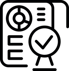 Poster - Document is being approved with a checked symbol, signifying successful quality control