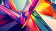 © DigitaArt.Creative - an intriguing abstract design with vibrant colors and elongated triangular shapes converging toward a central point