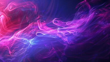 Wall Mural - Abstract colorful smoke on dark background