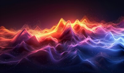 Wall Mural - Abstract sound gradients