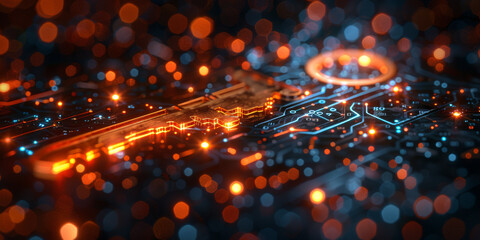 Abstract key on a black background. Cyber security concept.  