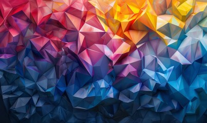 Wall Mural - Abstract polygonal shapes background