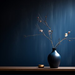 Wall Mural - a vase with a branch in it sitting on a table