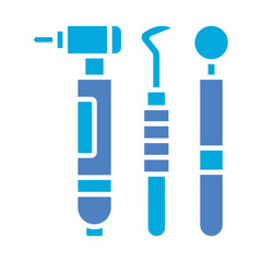 Canvas Print - Dentist Tools Icon